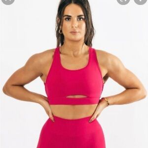 Alphalete Hot Pink Trinity Bra